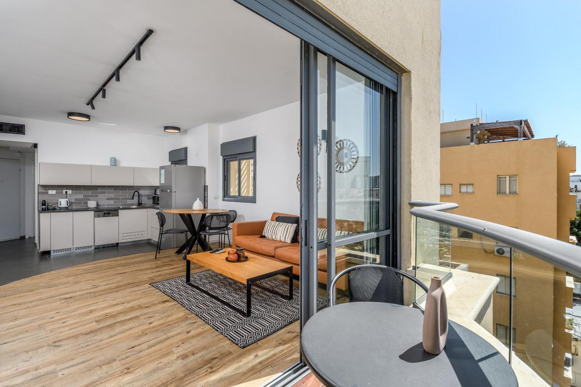Modern & Sunny 1 Bdr W Balcony And Parking Apartamento Tel Aviv Exterior foto